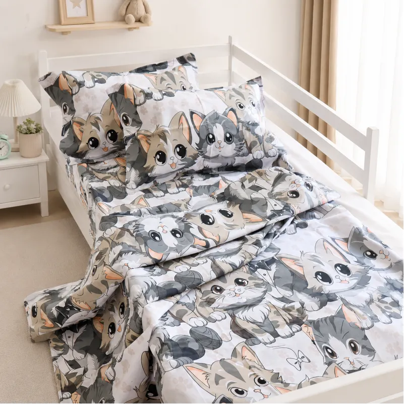 Простынь Бязь 17-0970 Cuddle Cats - 3
