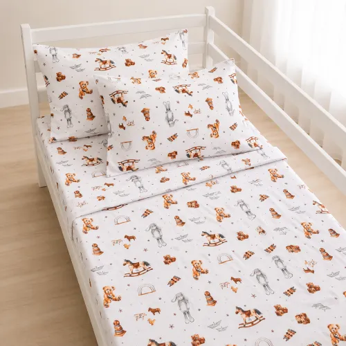 Комплект постельного белья Бязь JUNIOR 17-0972 Little Stories - 1