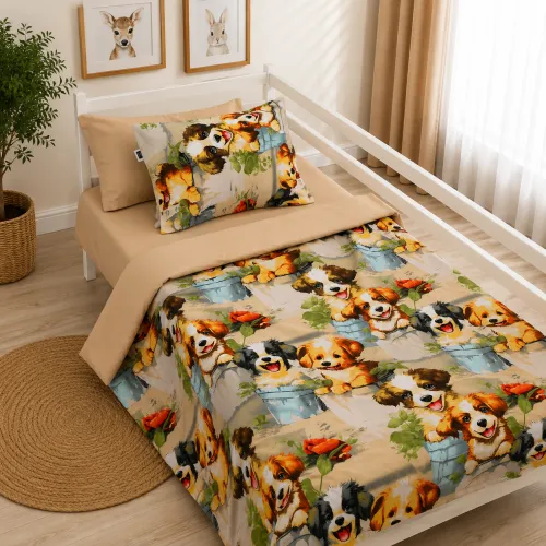 Комплект постельного белья  Бязь TEENAGER 17-0983 Puppy Picnic - 1