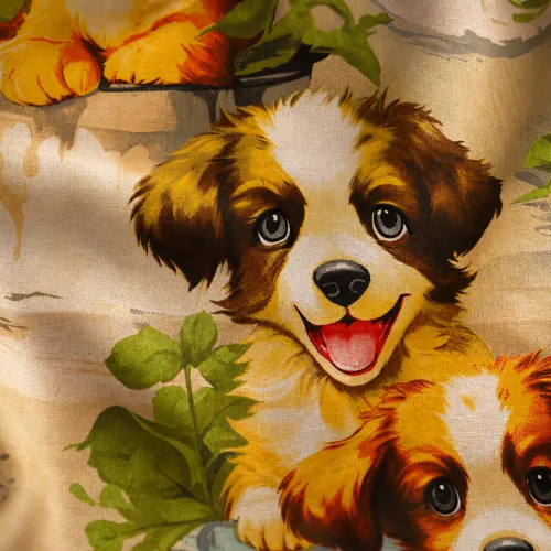 Наволочка Бязь 17-0983 Puppy Picnic - 3