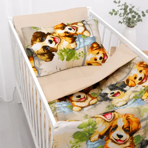 Комплект постельного белья  Ranforce Elite LITTLE KIDS 17-0983 Puppy Picnic - 1