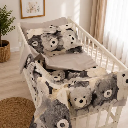 Комплект постільної білизни Бязь LITTLE KIDS 17-0984 Teddy Cloud - 1
