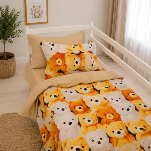 Комплект постельного белья Ranforce Elite TEENAGER 17-0985 Teddy Honey - 1