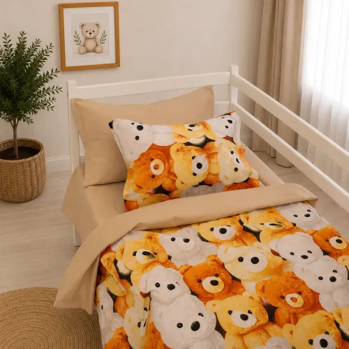 Комплект постельного белья Ranforce Elite JUNIOR 17-0985 Teddy Honey - 1