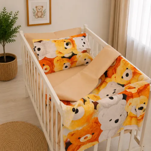 Комплект постельного белья  Ranforce Elite LITTLE KIDS 17-0985 Teddy Honey - 1