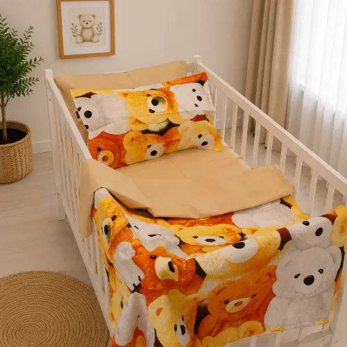 Комплект постельного белья Бязь BABY 17-0985 Teddy Honey - 1