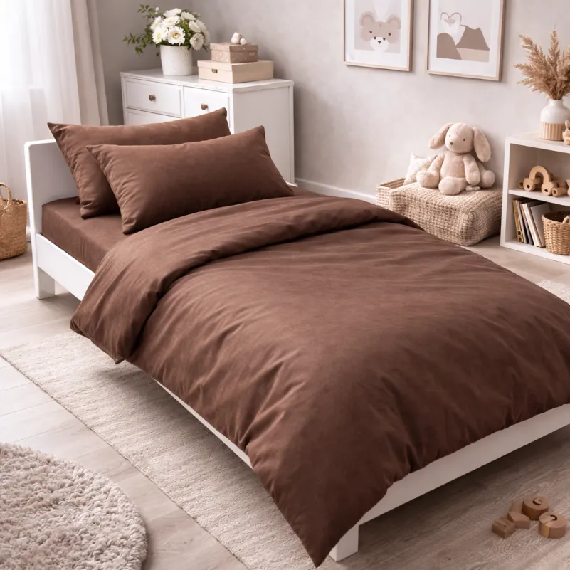 Комплект постельного белья Бязь JUNIOR 19-1217 Chocolate perla