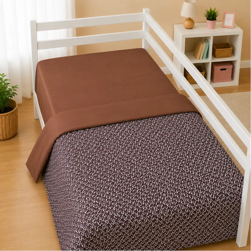 Комплект постільної білизни Сатин TEENAGER 22-1385 Brown Geometry Фото - 8