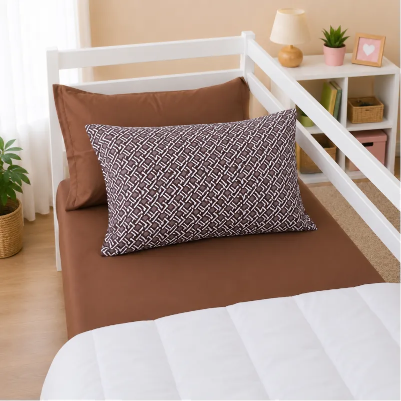 Комплект постільної білизни Сатин TEENAGER 22-1385 Brown Geometry Фото - 6