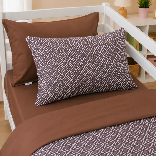 Комплект постельного белья Сатин TEENAGER 22-1385 Brown Geometry - 5