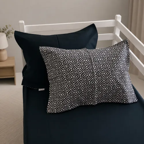 Комплект постельного белья Сатин TEENAGER 22-1386 Geometric Black - 5