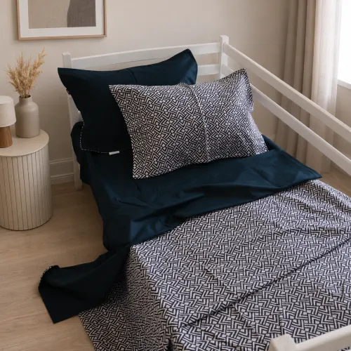 Комплект постельного белья Сатин TEENAGER 22-1386 Geometric Black - 1