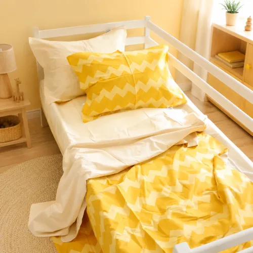 Комплект постельного белья Сатин TEENAGER 22-1406 Yellow Waves - 1