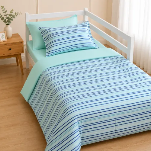 Комплект постільної білизни Сатин TEENAGER 22-1432 Wave Freshnessl - 1