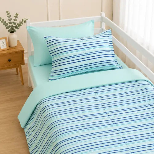 Комплект постельного белья Сатин JUNIOR 22-1432 Wave Freshnessl - 1