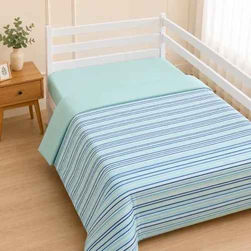 Комплект постельного белья Сатин JUNIOR 22-1432 Wave Freshnessl - 5