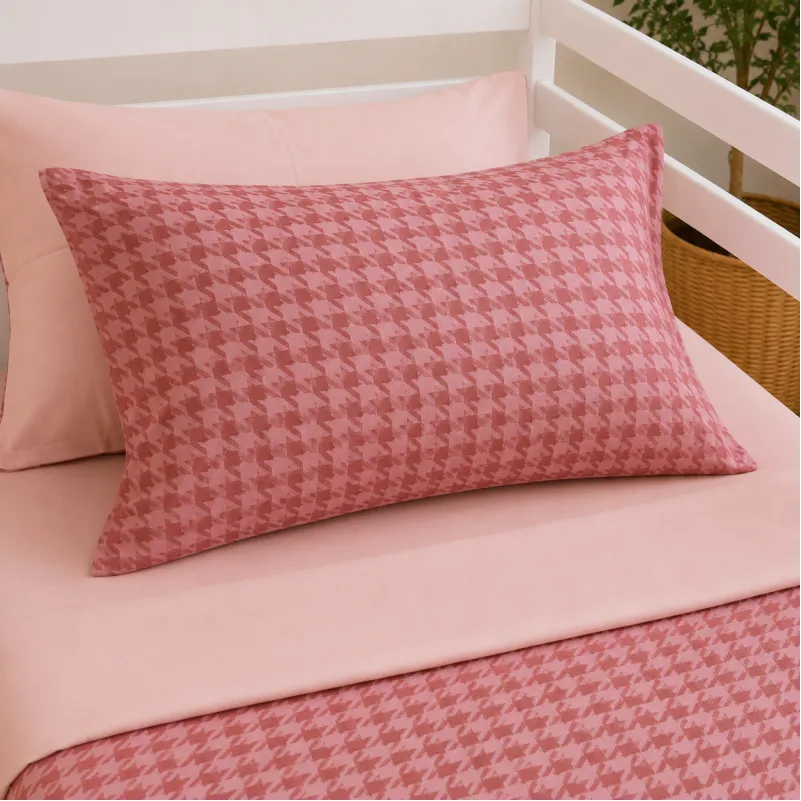 Комплект постельного белья Сатин TEENAGER 22-1440 Pink Houndstooth Фото - 6