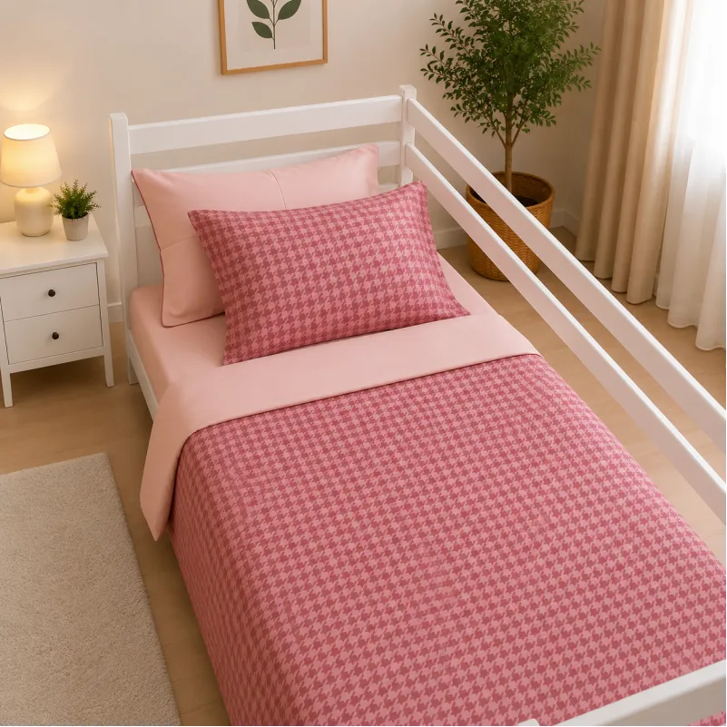 Комплект постельного белья Сатин TEENAGER 22-1440 Pink Houndstooth