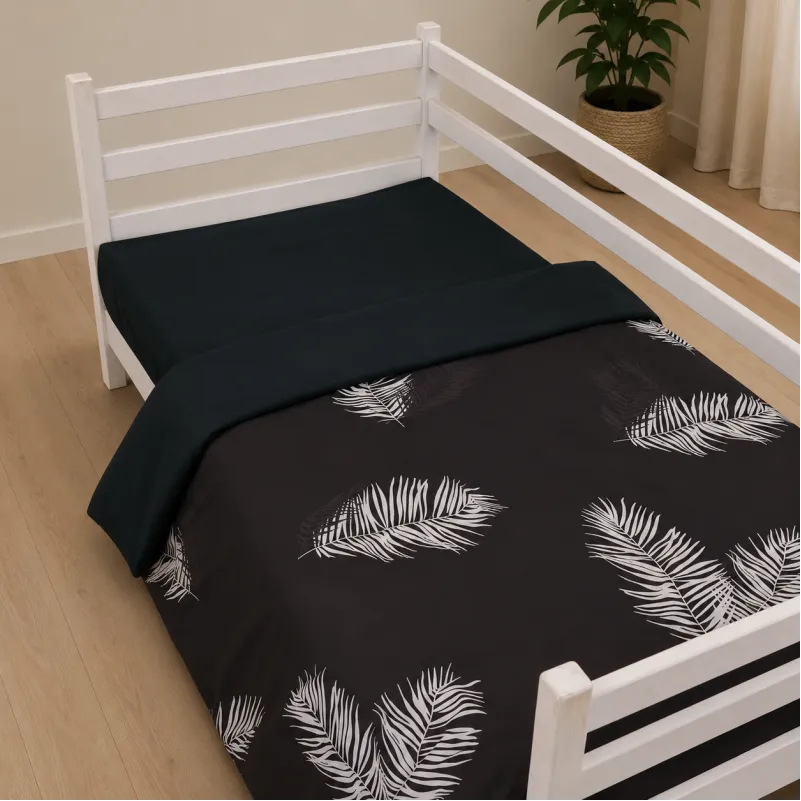 Комплект постільної білизни Сатин TEENAGER 22-1457 Feather Luxe black - 4
