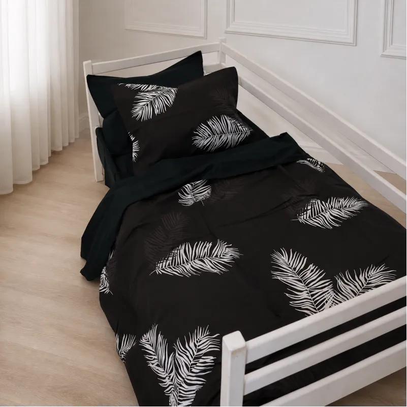 Комплект постільної білизни Сатин TEENAGER 22-1457 Feather Luxe black