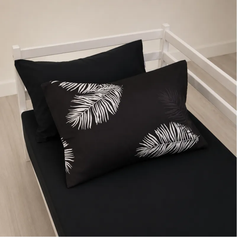 Комплект постільної білизни Сатин TEENAGER 22-1457 Feather Luxe black Фото - 7