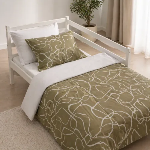 Комплект постельного белья Сатин TEENAGER 22-1459 Minimal Lines beige