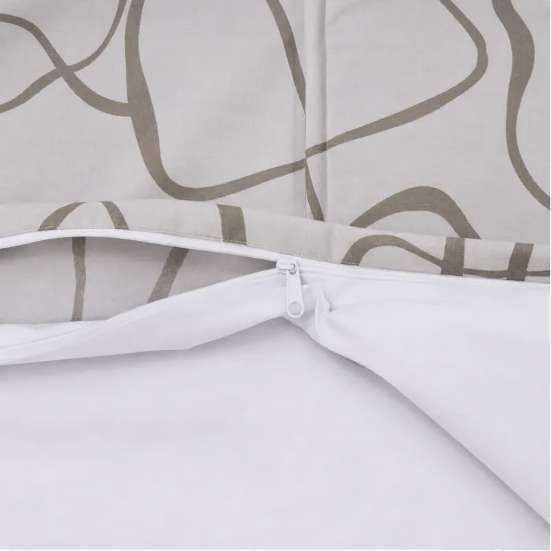 Комплект постельного белья Сатин TEENAGER 22-1460 Minimal Lines white Фото - 9