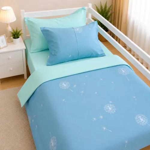 Комплект постільної білизни Сатин TEENAGER 22-1463 Dandeline blue - 1