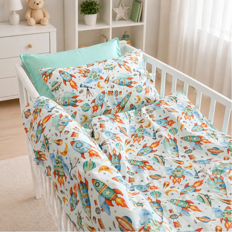 Комплект постельного белья Сатин BABY 22-1472 Rocket Dreams