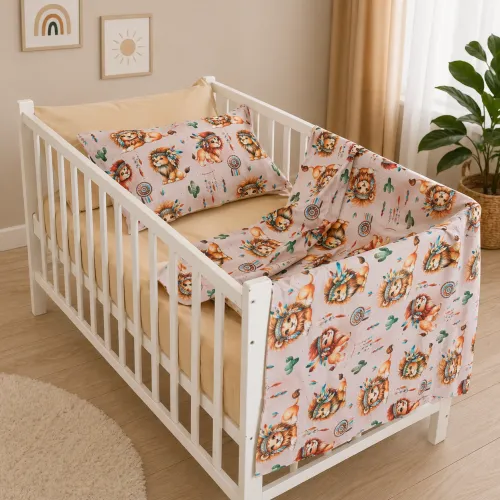 Комплект постельного белья Сатин LITTLE KIDS 22-1474 Boho Little Lion