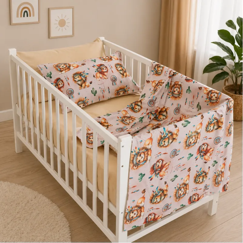 Комплект постельного белья Сатин LITTLE KIDS 22-1474 Boho Little Lion