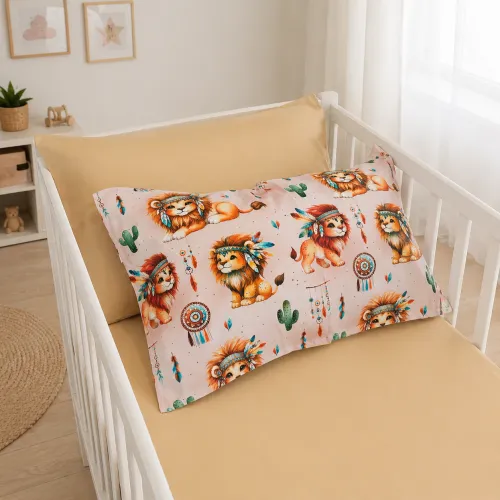 Комплект постельного белья Сатин BABY 22-1474 Boho Little Lion - 5