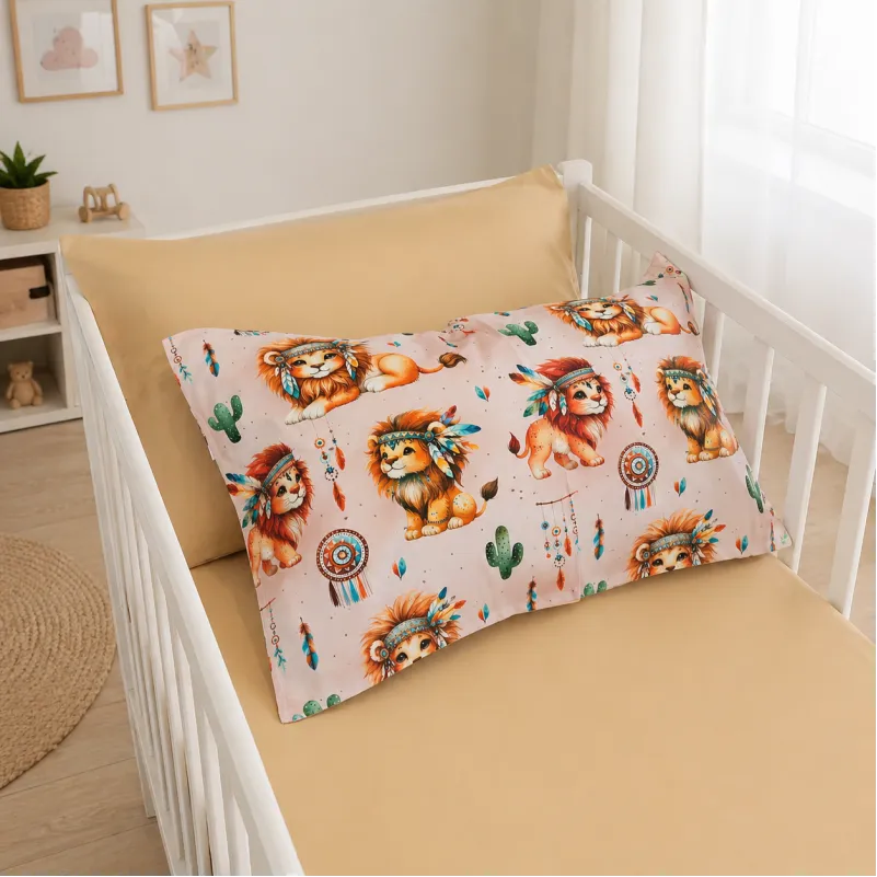 Комплект постельного белья Сатин BABY 22-1474 Boho Little Lion - 4