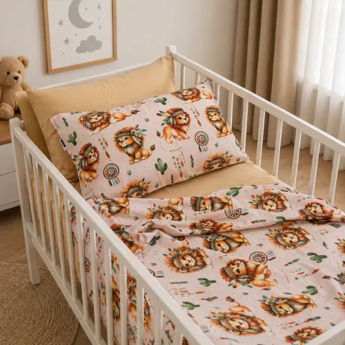 Комплект постельного белья Сатин LITTLE KIDS 22-1474 Boho Little Lion - 5