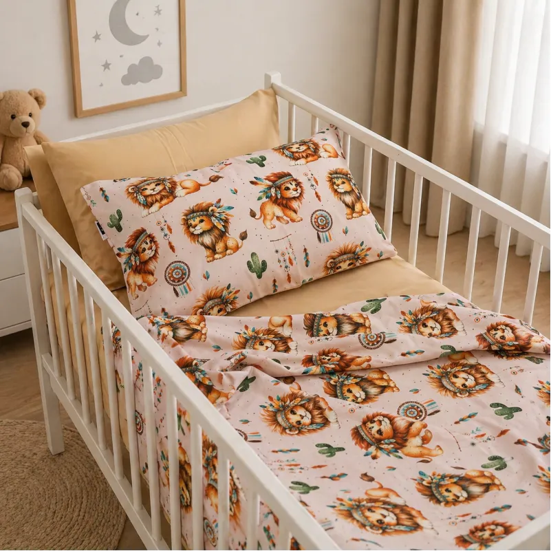 Комплект постельного белья Сатин BABY 22-1474 Boho Little Lion - 5