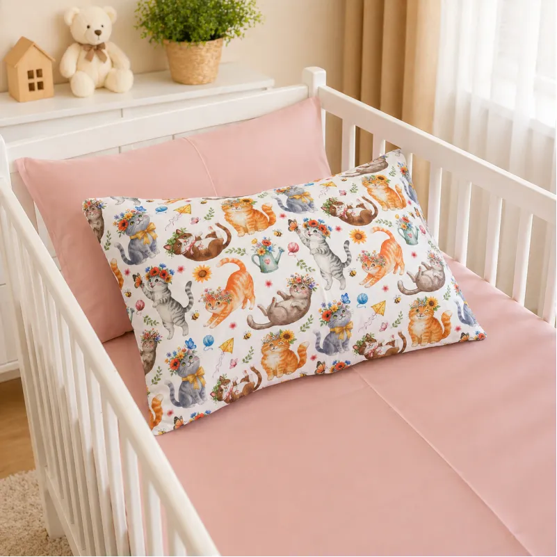 Комплект постельного белья Сатин JUNIOR 22-1475 Kitty Blossom - 4