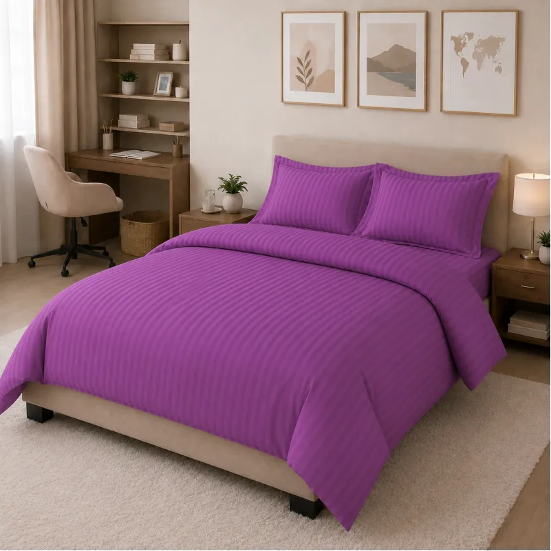 Комплект постельного белья Сатин TEENAGER Satin Stripe 30-0009 Purple