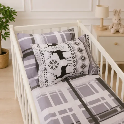 Комплект постільної білизни Бязь LITTLE KIDS 17-0654 Reindeer - 5