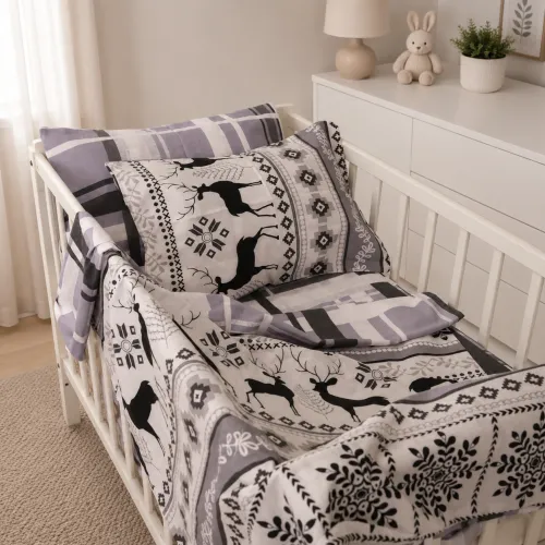 Комплект постельного белья Бязь BABY 17-0654 Reindeer - 1