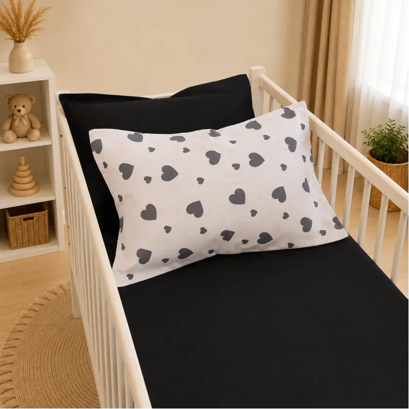 Комплект постільної білизни Ranforce Elite BABY 17-0669 Black and White Love - 4