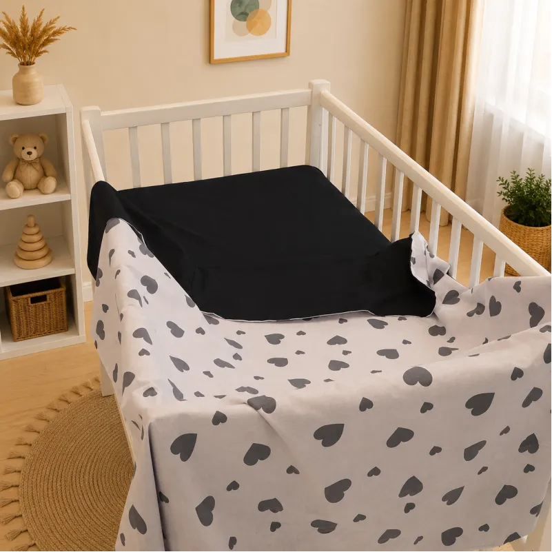 Комплект постільної білизни Ranforce Elite BABY 17-0669 Black and White Love Фото - 6