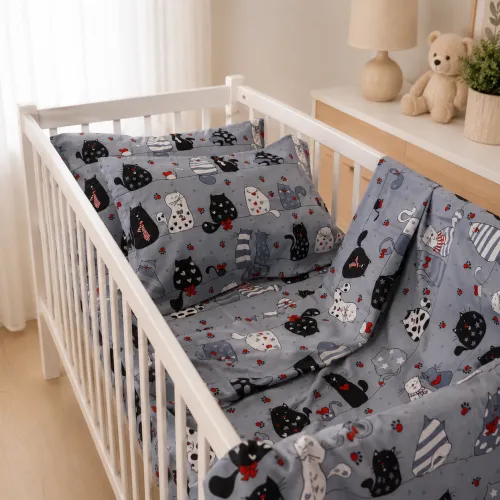 Комплект постельного белья Ranforce Elite LITTLE KIDS 17-0671 With Love, Cats - 1