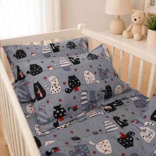 Комплект постельного белья Ranforce Elite LITTLE KIDS 17-0671 With Love, Cats - 5