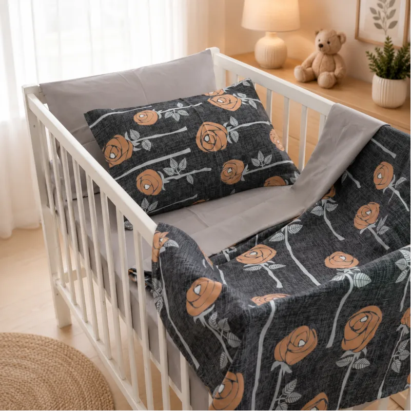 Комплект постельного белья Ranforce Elite LITTLE KIDS 17-0706 Silver Petals