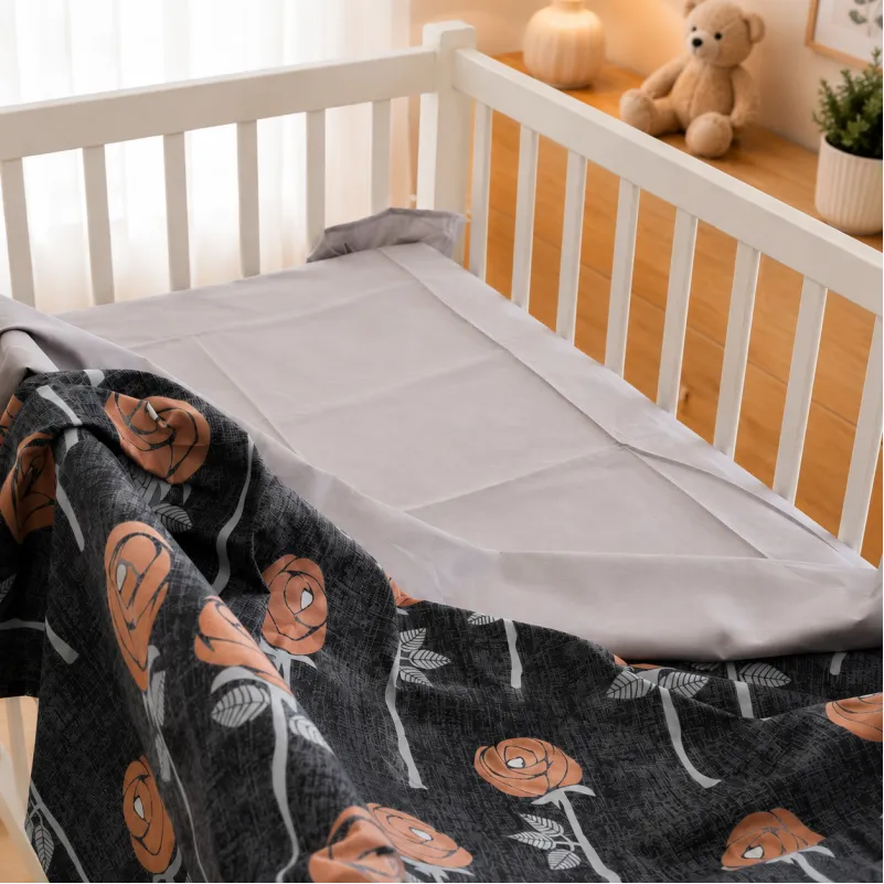 Комплект постельного белья Ranforce Elite BABY 17-0706 Silver Petals Фото - 6