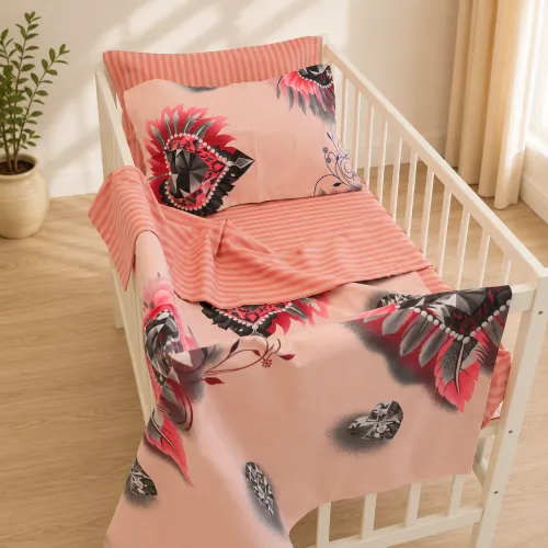 Комплект постельного белья Ranforce Elite BABY 17-0724 Diamond Hearts - 1