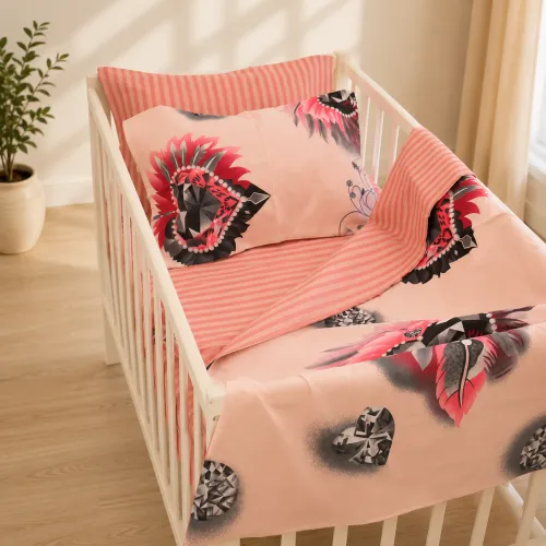 Комплект постельного белья Ranforce Elite LITTLE KIDS 17-0724 Diamond Hearts - 1