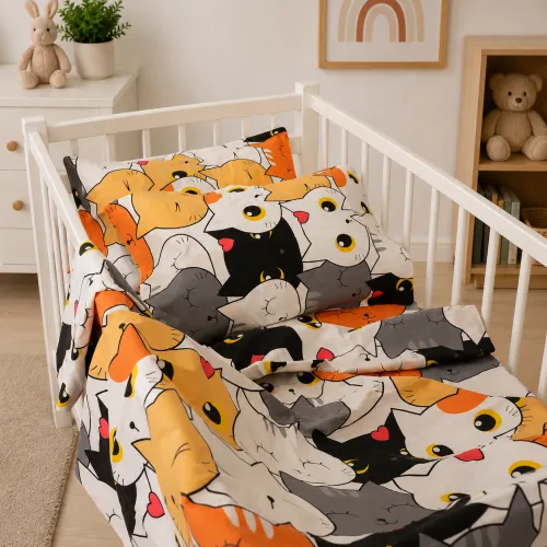 Комплект постельного белья Ranforce Elite LITTLE KIDS 17-0769 Funny Cat - 5