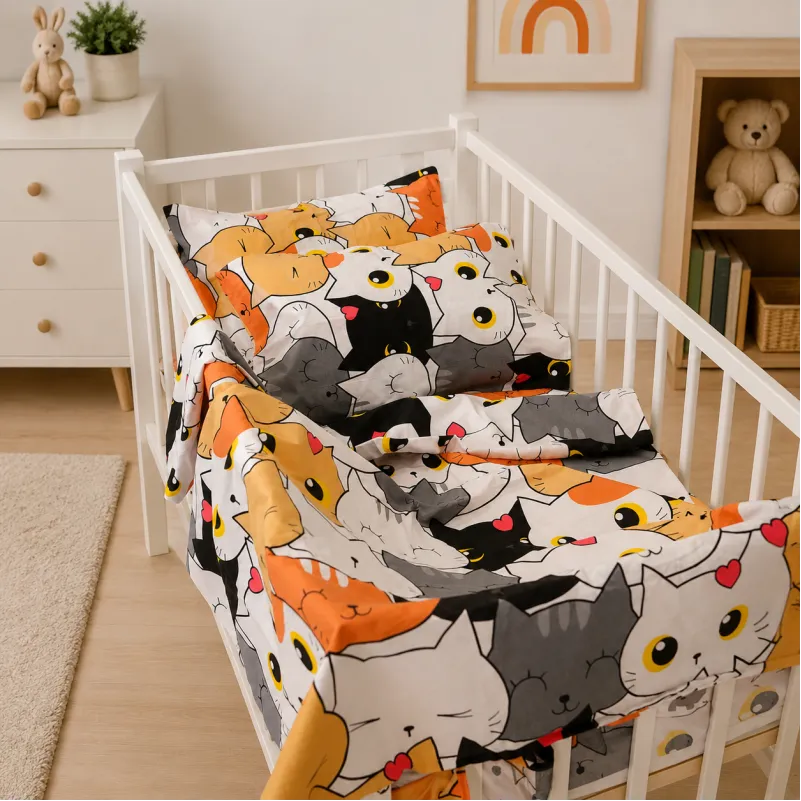 Комплект постельного белья Бязь BABY 17-0769 Funny Cat