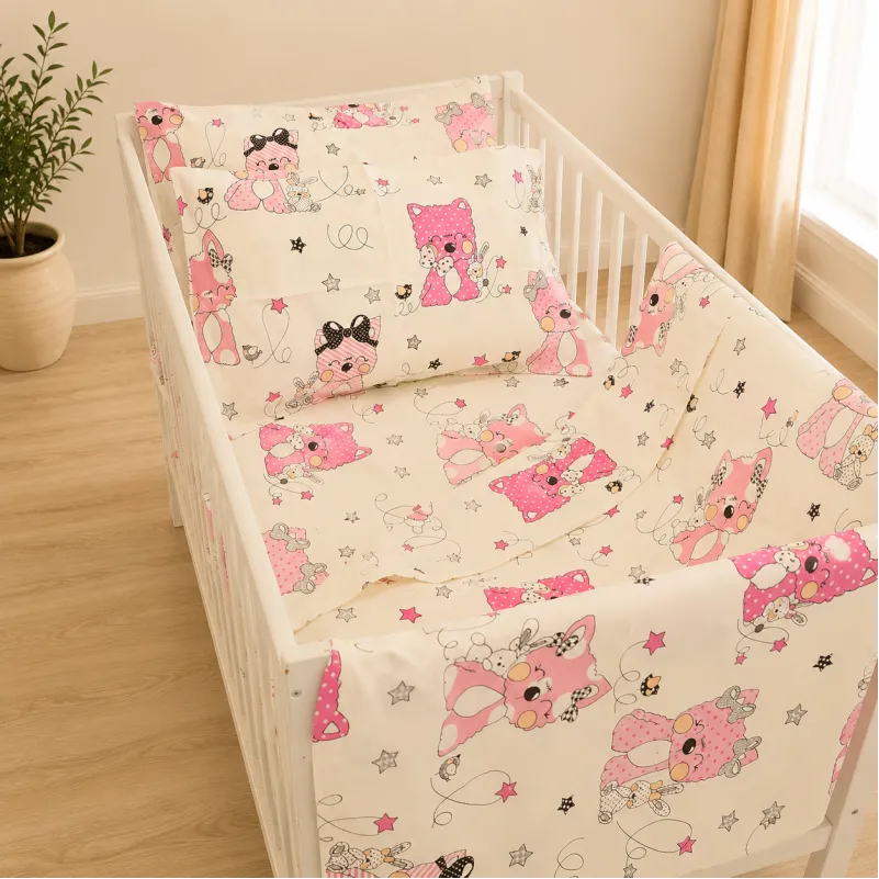 Комплект постельного белья Ranforce Elite LITTLE KIDS 17-0776 Magic cats pink